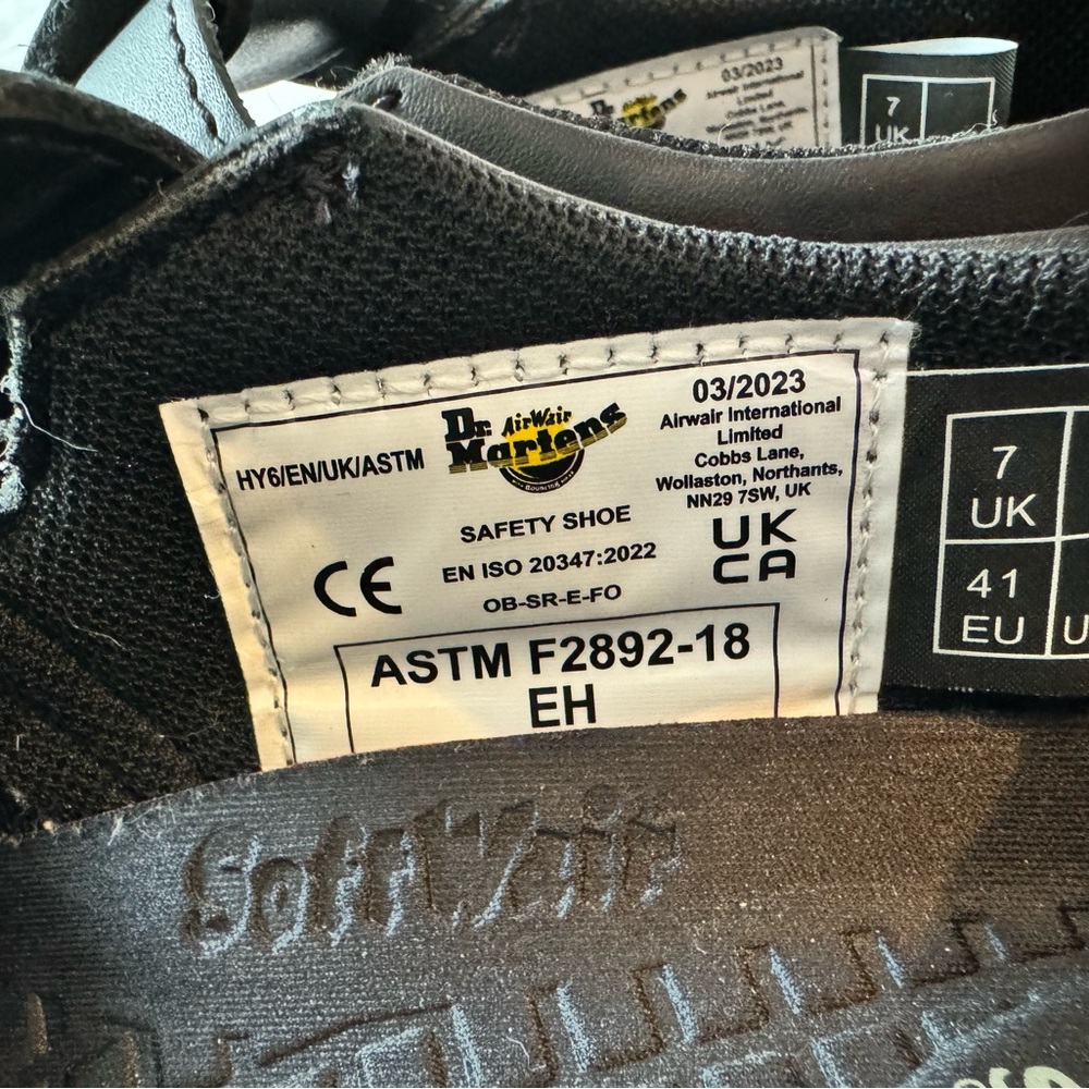 Dr. Martens Black Leather Mary Jane Buckle Shoes - Picture 3 of 5
